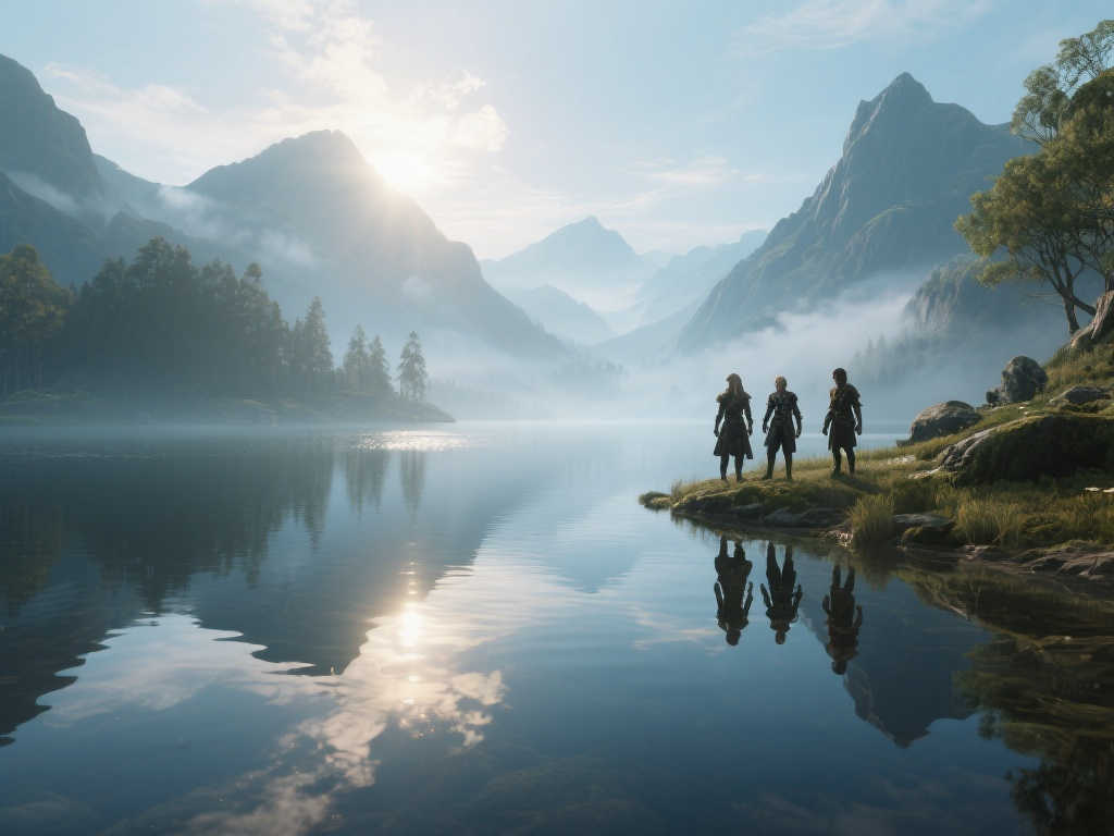 《博德之门3》摄影模式精选：湖光山色与魅惑舞团！